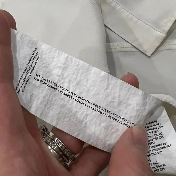 Joseph Ribkoff Off White Asymmetric Ruffle Tunic Blouse 10 - Picture 7 of 7